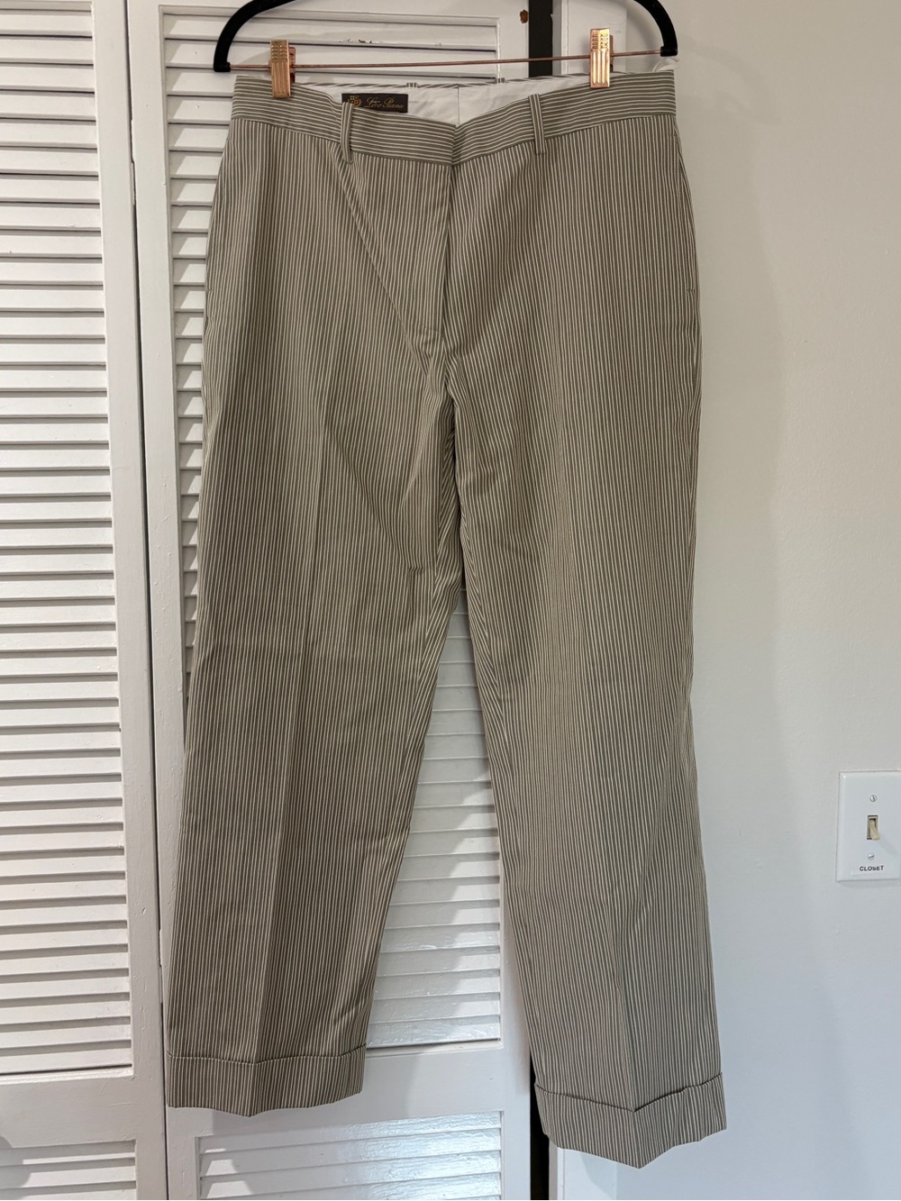 Loro Piana Pin Striped Dress Pants Trousers